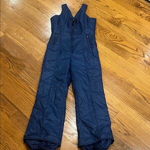 Edelweiss skiwear vintage women’s navy blue ski bib size large